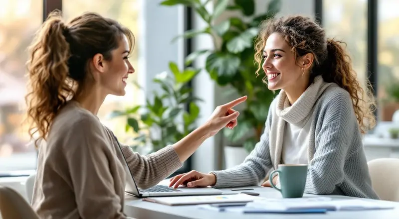 Frau analysiert Diagramme auf einem Laptop-Bildschirm