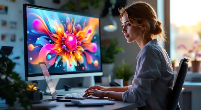 Vergleich dreier KI-generierter Bilder nebeneinander: Midjourney, DALL-E und Flux