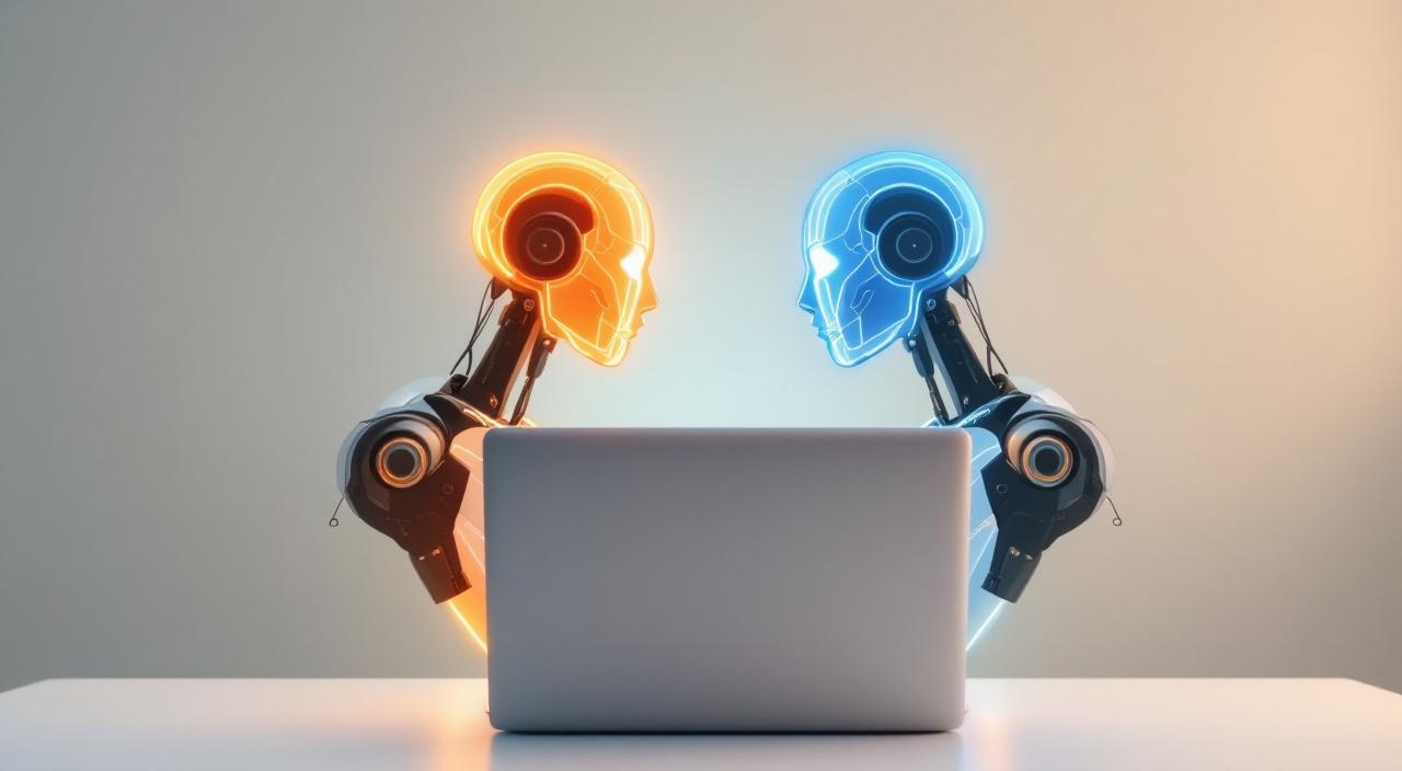 Mitarbeiter nutzt Microsoft Copilot mit mehreren KI-Modellen im Office