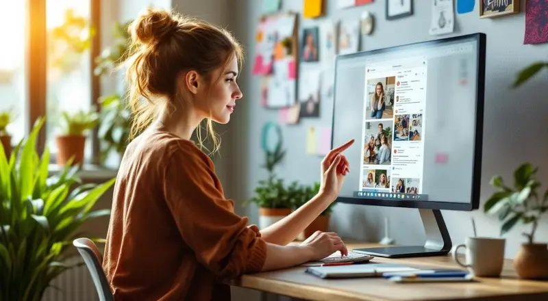 Social Media Manager Weiterbildung am Laptop mit Content-Planung