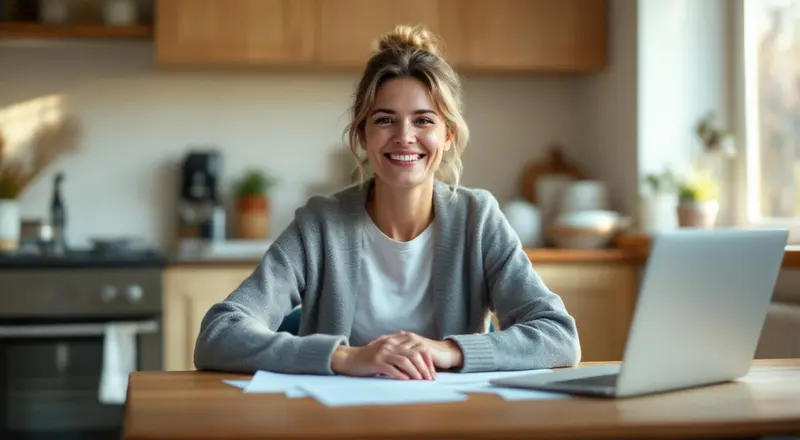 Person am Schreibtisch mit Checkliste und Dokumenten zur Vermeidung einer Sperrzeit