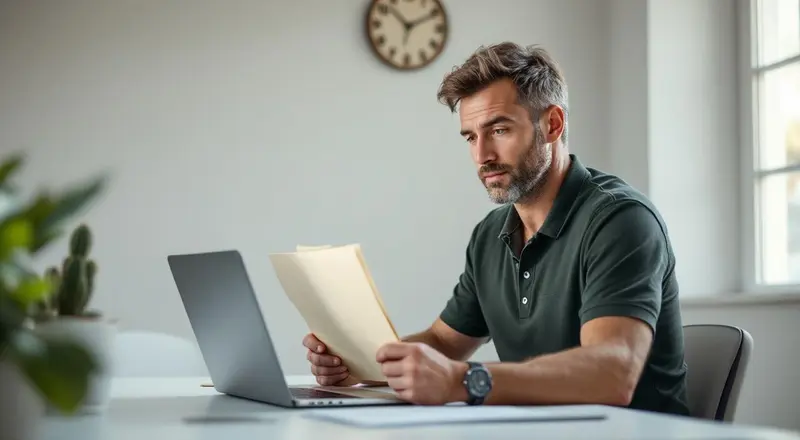Person am Laptop bei einer Online-Weiterbildung im Bereich Digitalisierung
