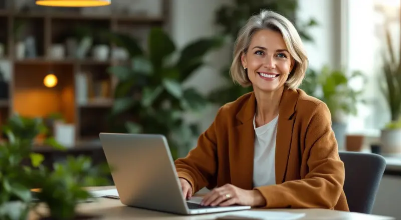 Weiterbildung ab 45 am Laptop im Home Office