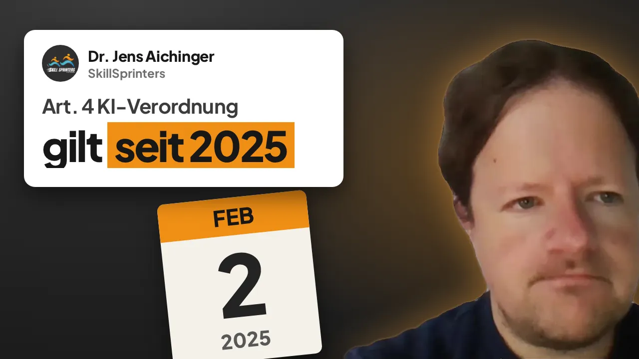 Vorschaubild zum Video: KI-Kompetenz nach Art. 4 KI-VO: Was müssen Arbeitgeber 2026 tun?