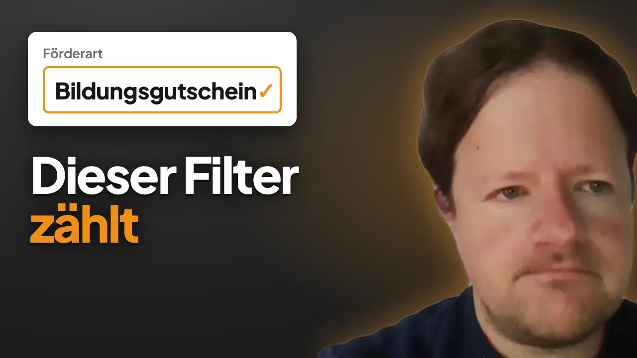Vorschaubild zum Video: mein NOW Anleitung: Kurs mit Bildungsgutschein finden (2026)